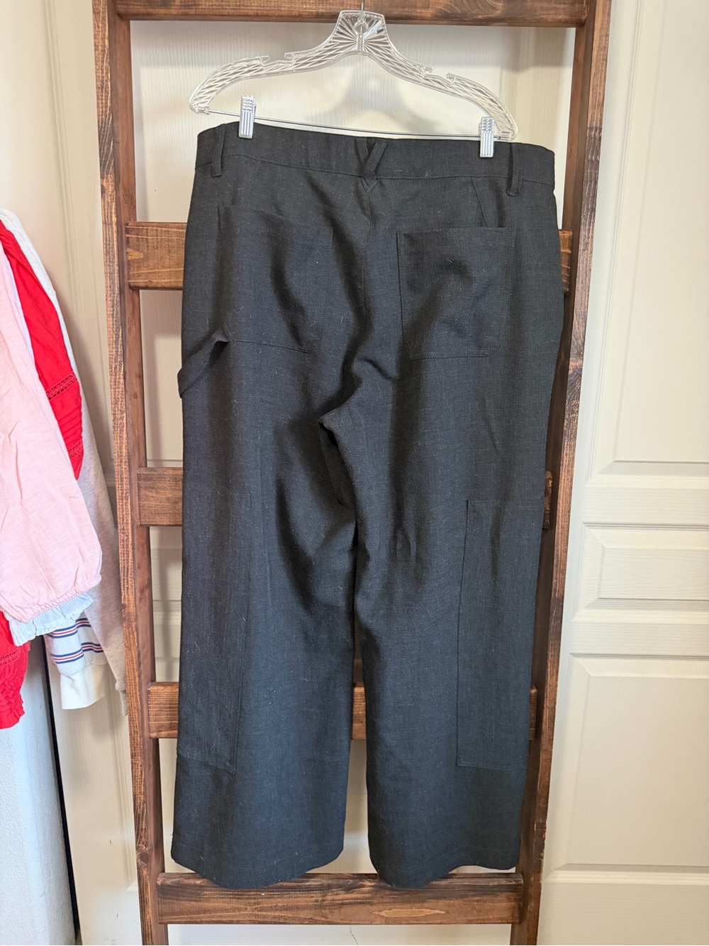 Wit & Wisdom Black Trousers with Neon Yellow Accent - Picture 3 of 3